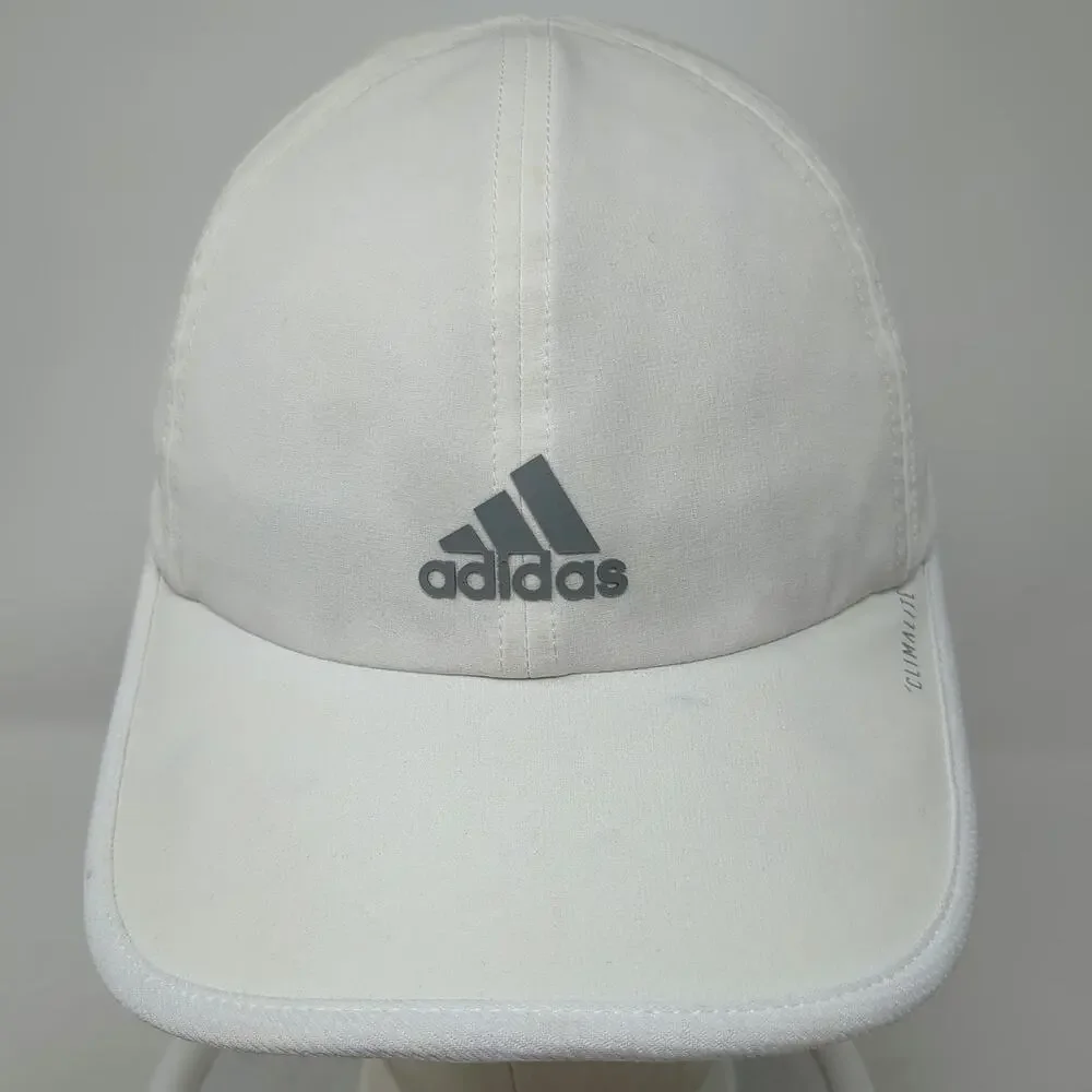 adidas Baseball Cap White One Size Climalite Mesh Performance Strapback Hat
